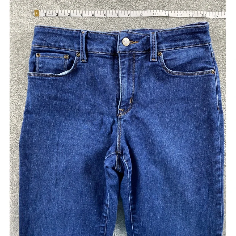 NYDJ Marilyn Straight Leg Jeans Dark Blue Wash Lift Tuck Size 8 MDNM2013 Mens